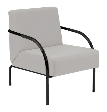 SPA 1 černý lak, koženka AN 052 - koženka šedá